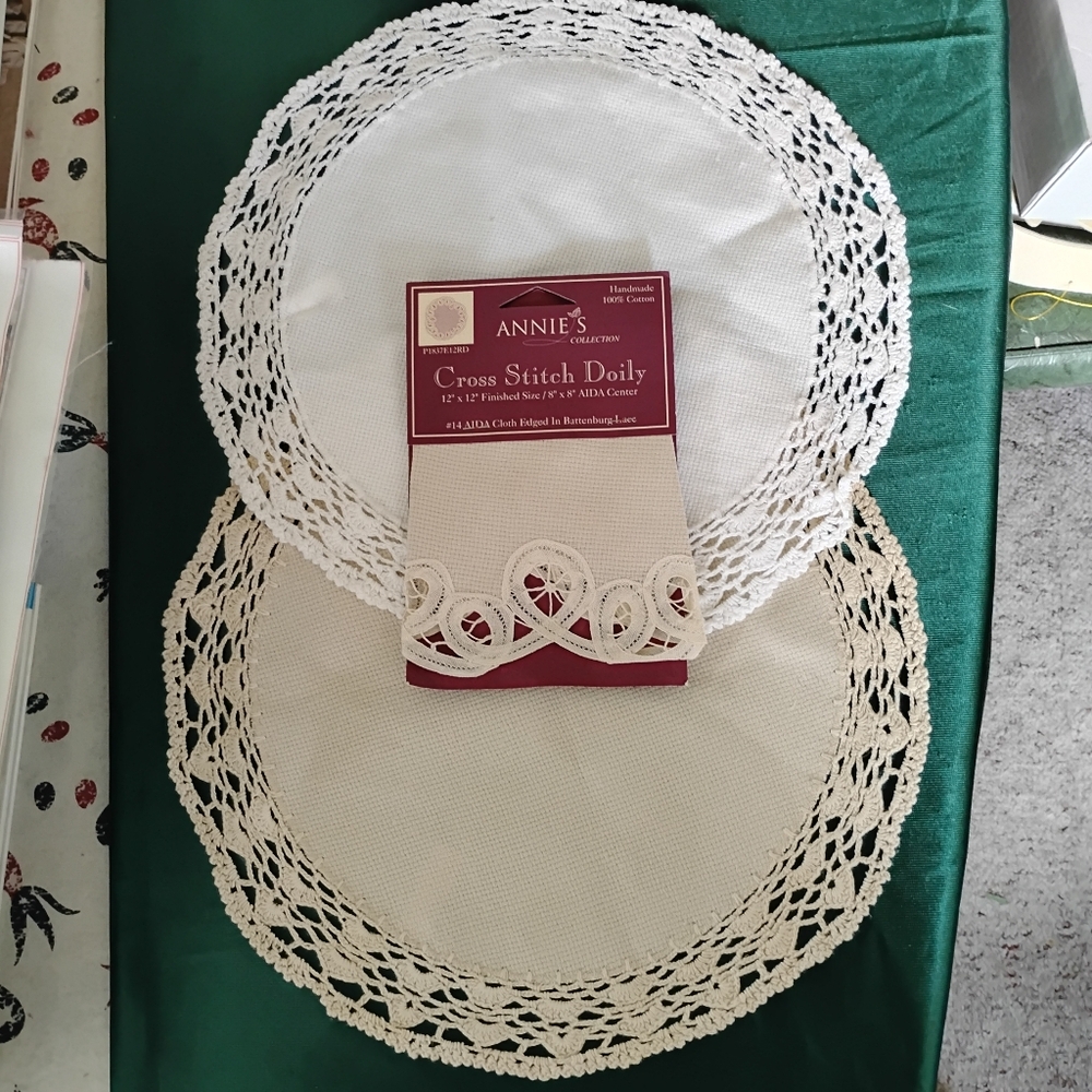 Counted Cross Stitch Doily Set (3)